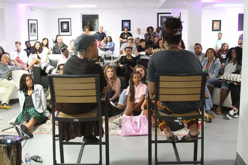 Image: The Black Lounge Film Series in action.