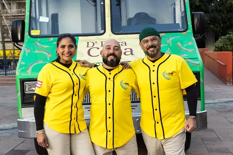 Image: Miami's D'Pura Cepa team, left to right, Janshanic Santos, Jose Carnot, and Louis Del Rio Rubio
