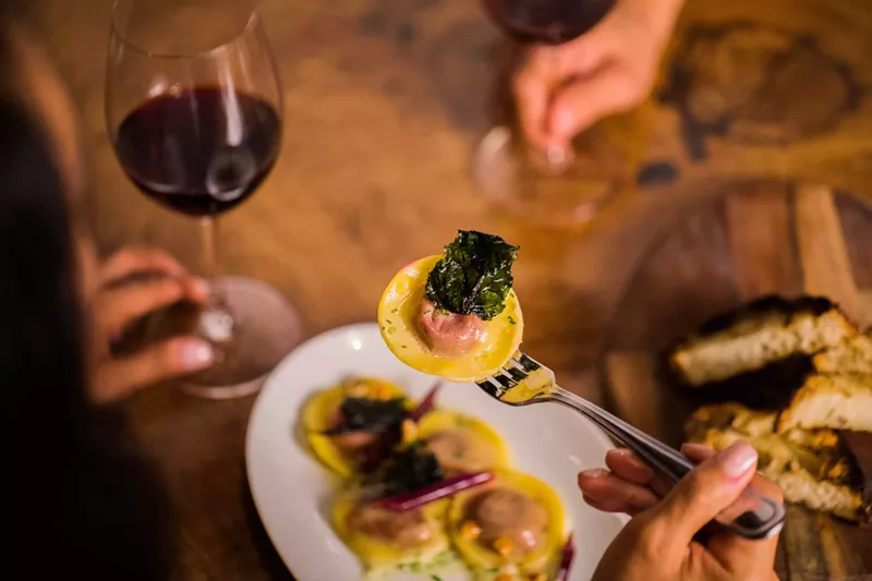 Image: Beet ravioli