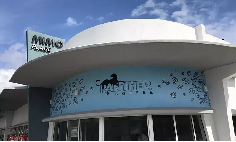Image: Panther Coffee's new MiMo District location.
