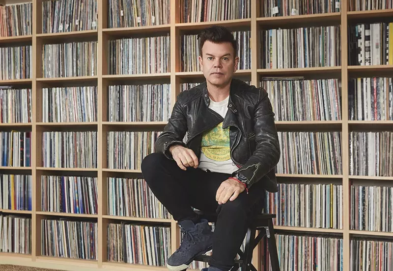 Image: Paul Oakenfold and his vinyl friends.
