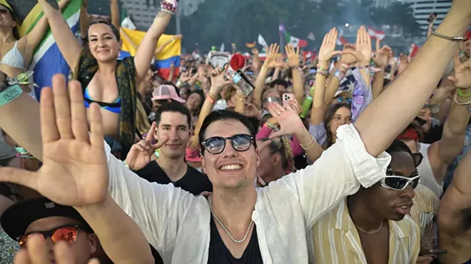 Crowd shot of fans at Miami's Ultra Music Festival 2024