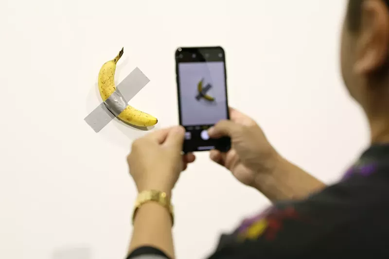 Image: Maurizio Cattelan's Comedian.