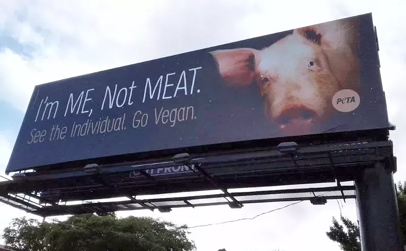 Image: PETA Erects Anti-Pork Billboard 300 Feet From Beloved Miami Deli