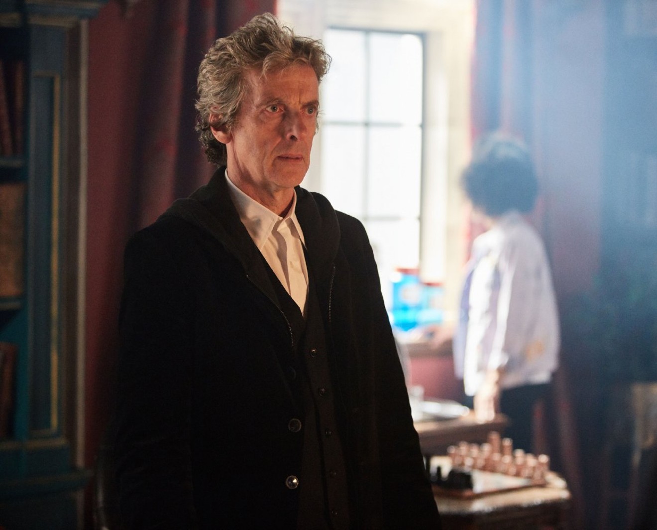 Peter Capaldi as the Doctor.
