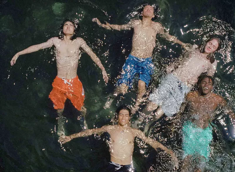 Image: Photo of boys floating in a spring in Florida