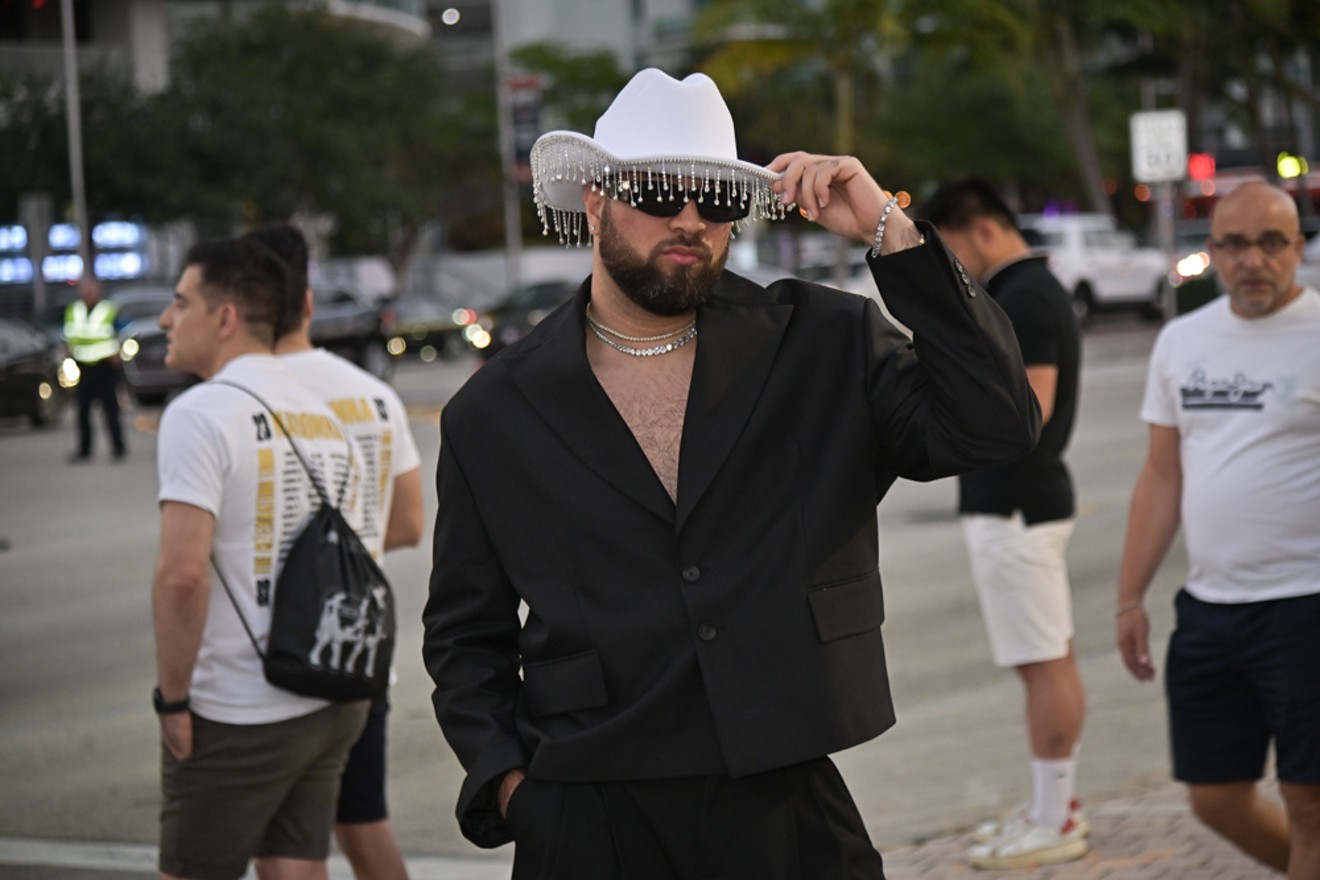 Madonna fans came serving looks on the first night of Madonna's Celebration Tour in downtown Miami.