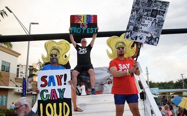 Photos: Neither Rain Nor DeSantis Could Stop Wilton Manors' Stonewall Pride Parade