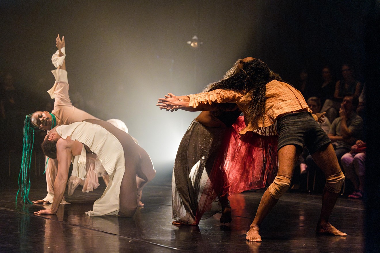 Hector Machado (left) says the choreography for Birds of Paradise, pictured here, shows "two souls that need each other, coming together in ways that are unexpected and beautiful."