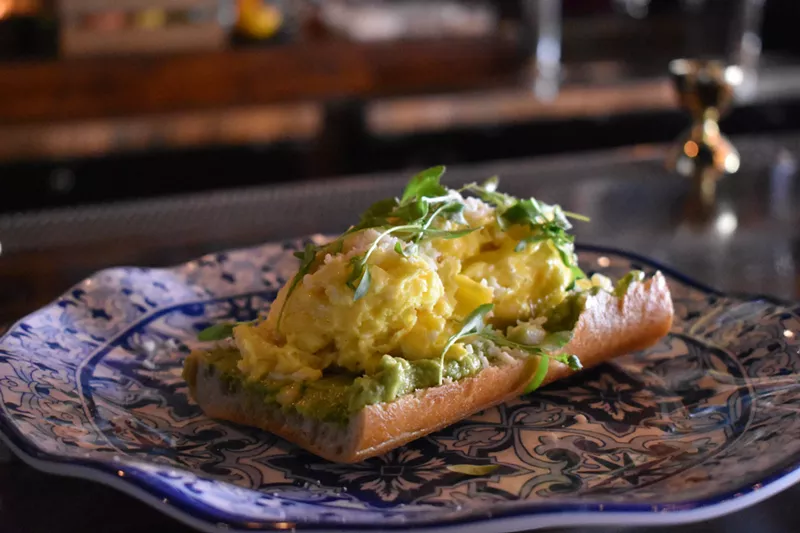 Image: Avocado toast on ciabatta