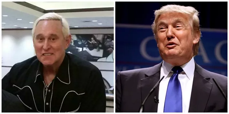 Image: Roger Stone (left) says someone is trying to kill him in connection to the ongoing Russia probe.
