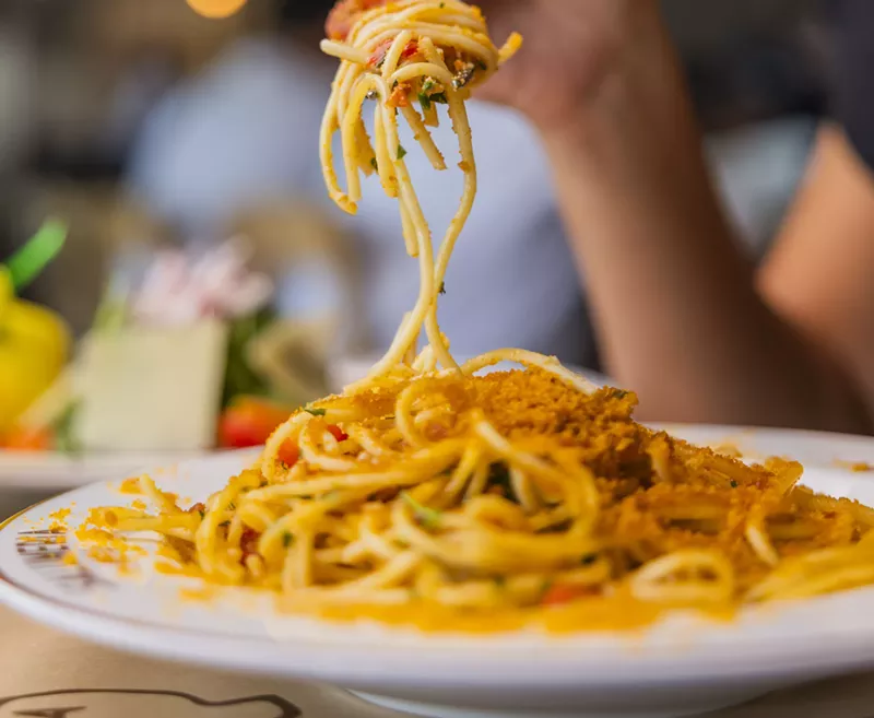Image: One of the trattoria-style pasta dishes from Salumeria 104