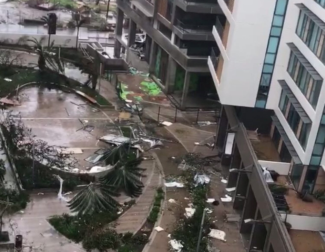 A scene of destruction in Puerto Rico.