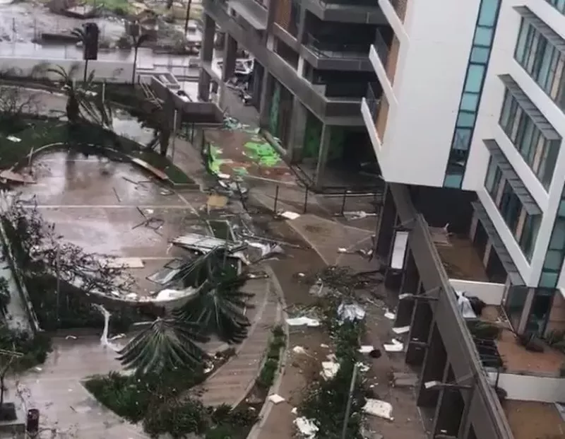 Image: A scene of destruction in Puerto Rico.