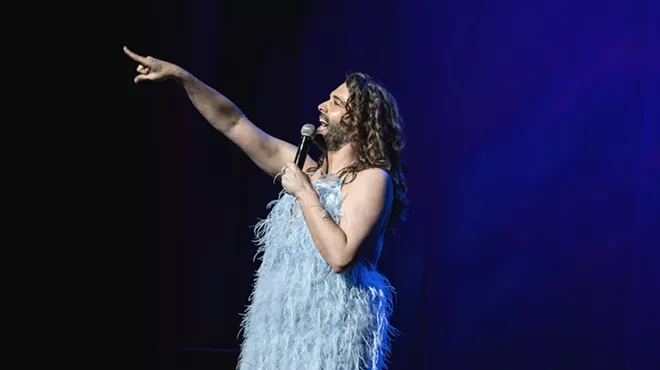 comedian Jonathan Van Ness performs onstage