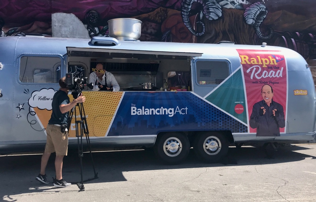 Ralph Pagano films in Wynwood in his own Airstream trailer.