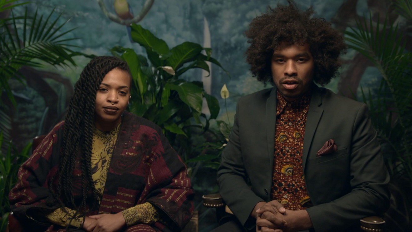 Filmmaker Terence Nance (right), appearing in an episode of Random Acts of Flyness with Doreen Garner,  is not only the creator and star of the trippy new variety HBO series, but also one of its writers and directors.