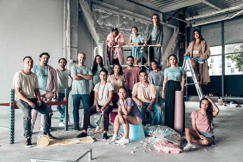 Image: Raw Pop Up's artists and organizers.