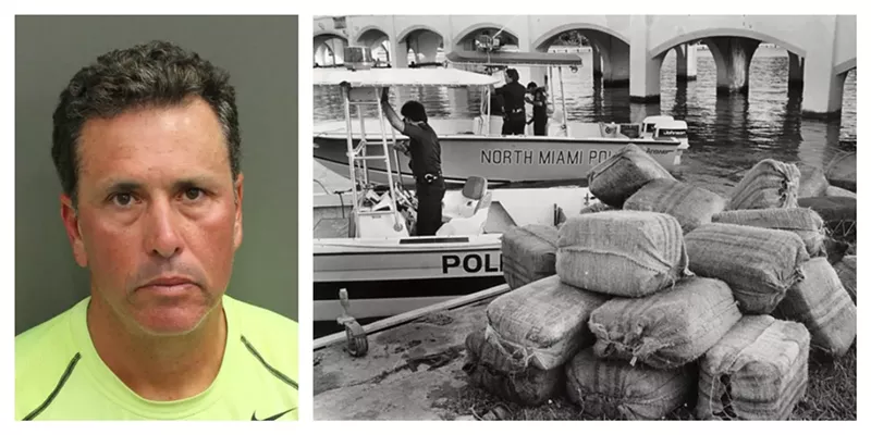 Image: Gustavo Falcon, part of the largest cocaine-smuggling operation in Miami's history, had been on the run for 26 years before his capture last night.