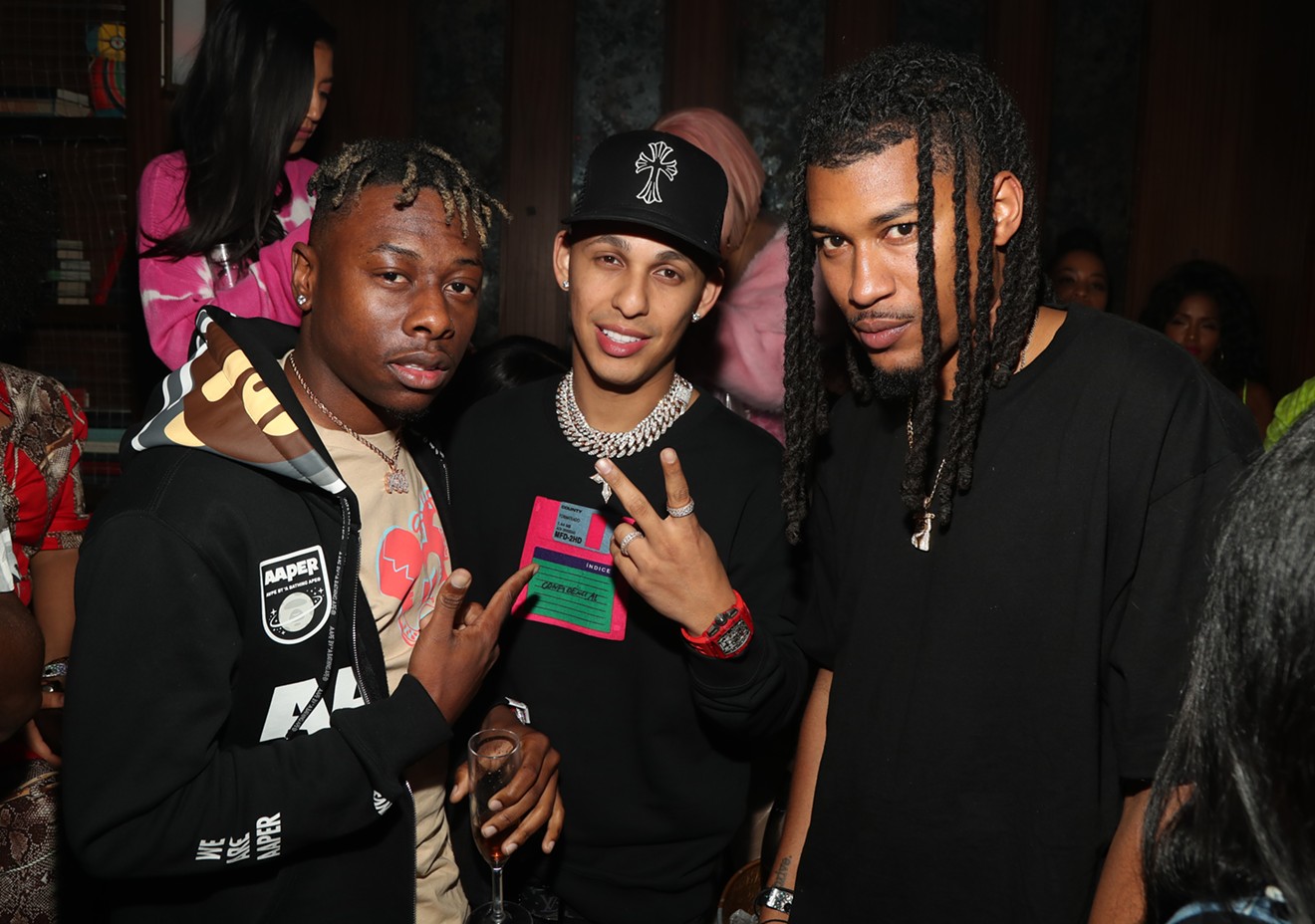 Producer Rvssian (center) attends the IGA BET Pre-Award Party at Poppy on June 22, 2019, in Los Angeles, California.