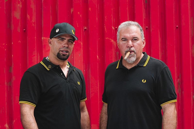 The leaders of the Miami Proud Boys: Enrique Tarrio (left) and Alex Gonzalez.