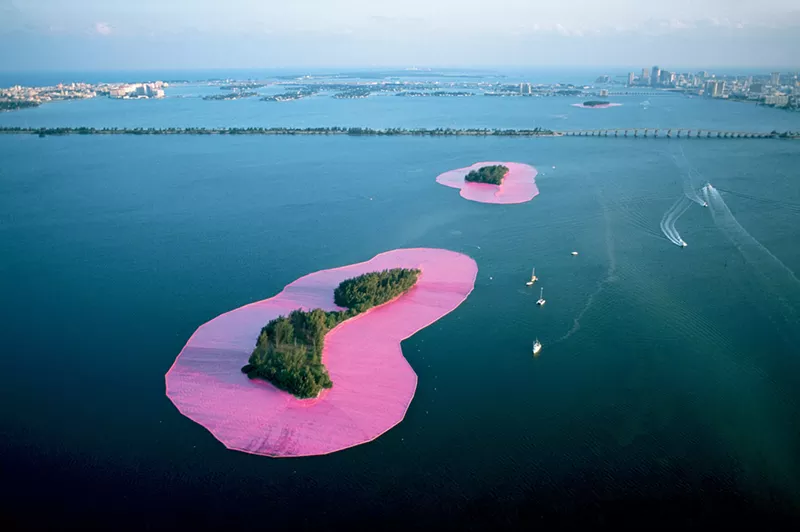 Image: Thirty-five years ago, the artists Christo and Jeanne-Claude transformed Biscayne Bay for ten days and changed Miami forever.