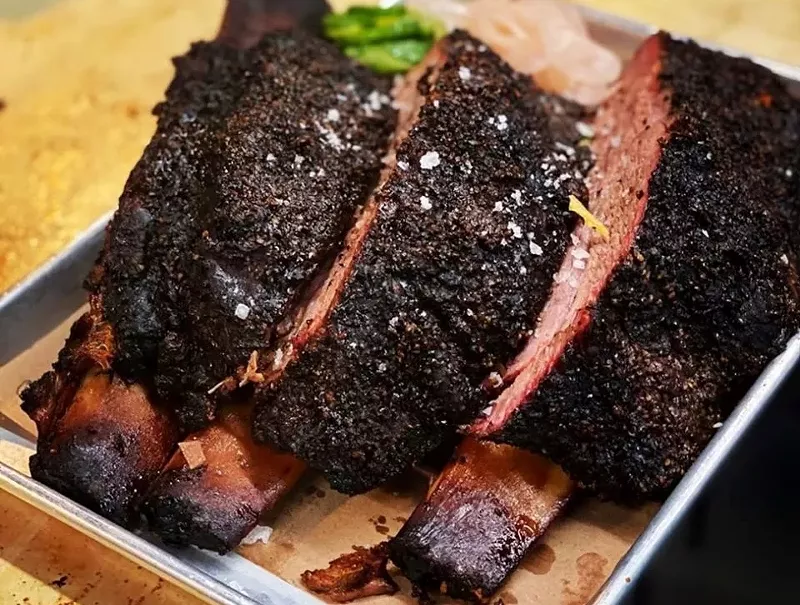 Image: Beef ribs at Society BBQ.