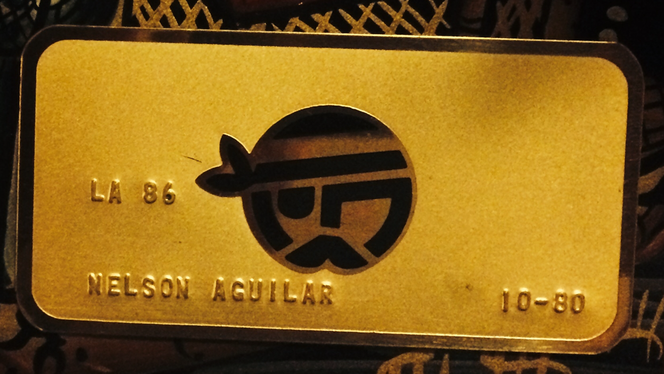 A Mutiny Club membership card owned by drug kingpin Nelson Aguilar.