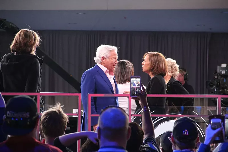 Image: Robert Kraft at the Super Bowl LIII Experience