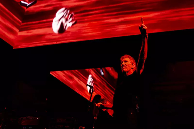 Image: Roger Waters at the North American kickoff of the This Is Not a Drill tour in Pittsburgh on July 6, 2022.