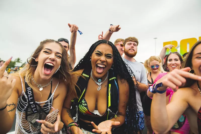 Image: Fans screaming at Rolling Loud in Miami