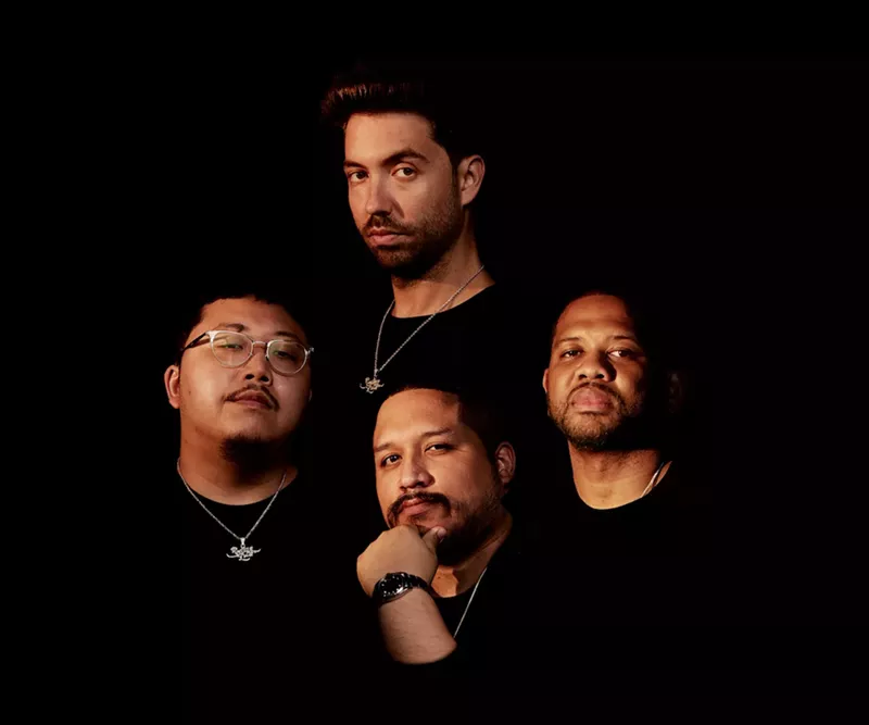 Image: Top clockwise: Tariq Cherif, DJ Five Venoms, Wilson Zarzuela, and Kelvin Li