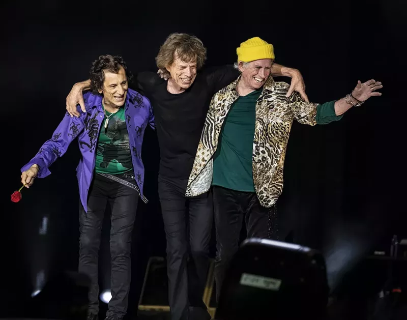 Image: Still kickin' it: Ronnie Wood, Mick Jagger, and Keith Richards.
