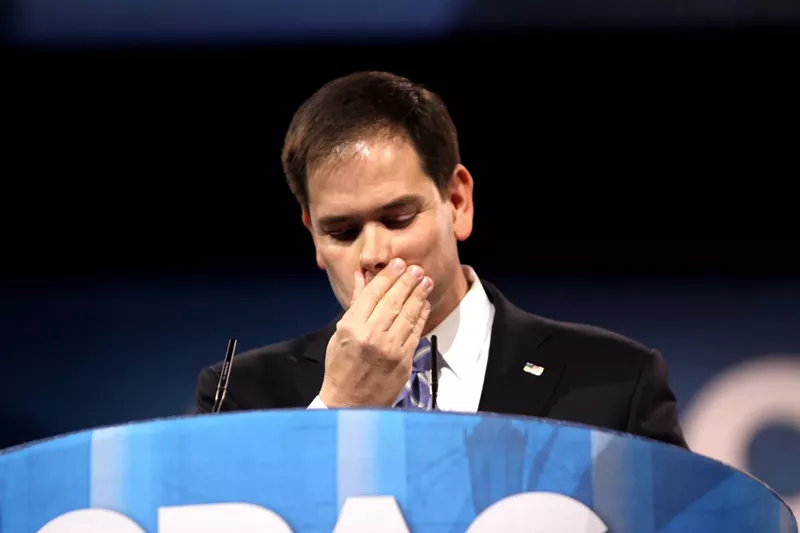 Image: Rubio's response to the impeachment inquiry has been one of the weirder ones.