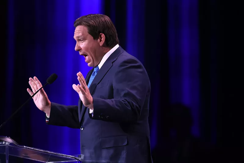Image: Loud and clear: Florida Gov. Ron DeSantis is clear about his "Stop WOKE" agenda — just ask his lawyers.
