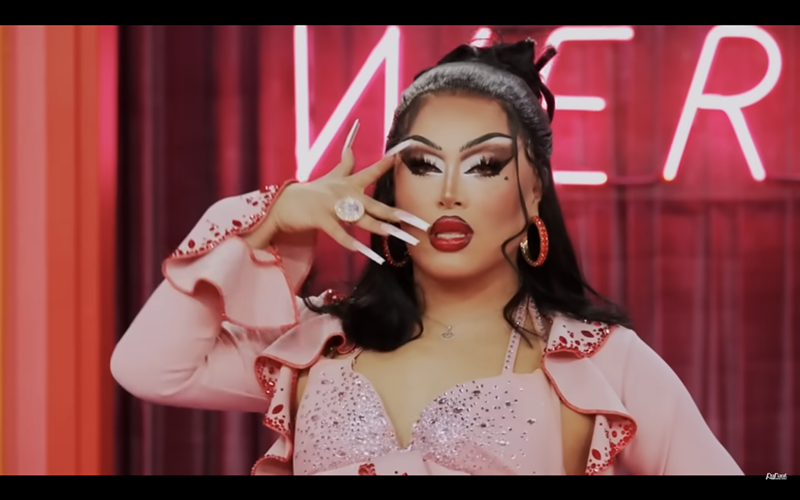Image: Screengrab of Morphine Love Dion entrance in RuPaul's Drag Race
