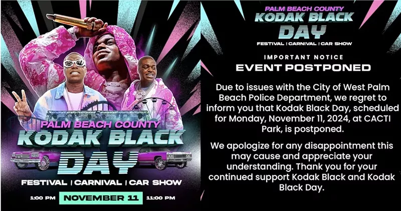 Image: online graphic announcing Kodak Black Day