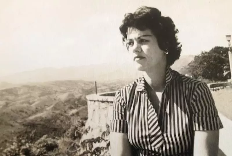 Image: The author's mother in Cuba, circa 1950s.