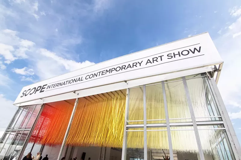 Image: Fairs like Scope are trying to attract young art aficionados.