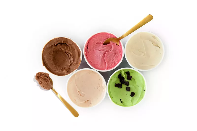 Image: Serendipity makes ice cream with vegetables like spinach, cauliflower, and beets.