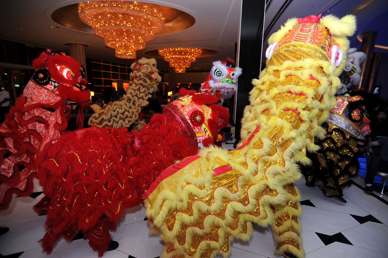 Chinese New Year's dragon dance.