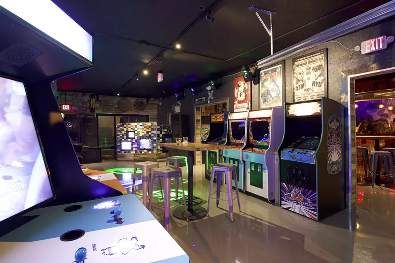 Image: Fort Lauderdale's Glitch Bar is a gamer's heaven.