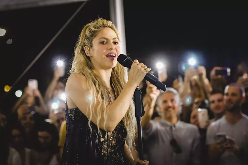 Image: Shakira performs at Wynwood Yard.