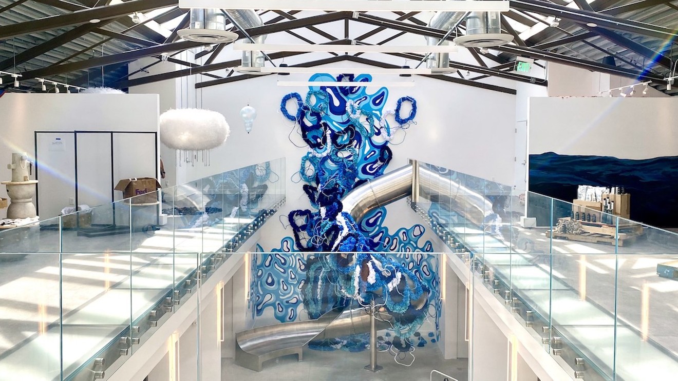 Installation by Soraya Abu Naba’a inside Showfields' Lincoln Road store.