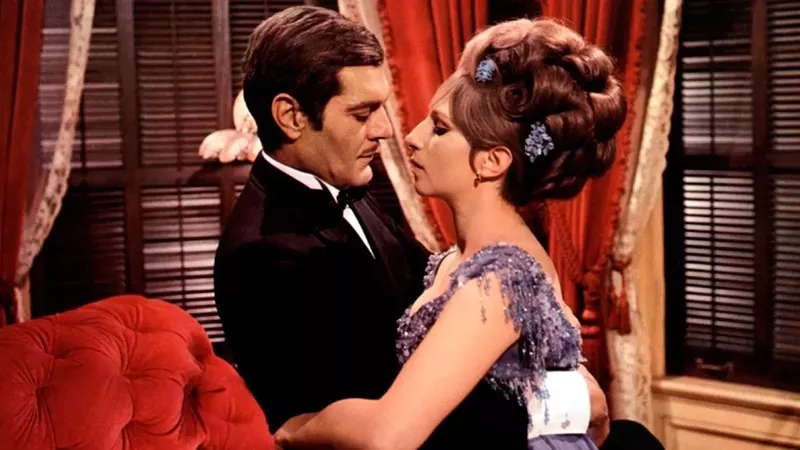 Image: Omar Sharif and Barbra Streisand in Funny Girl.