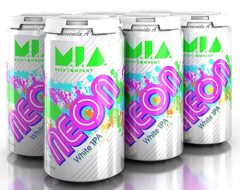 Image: MIA Beer Company's Neon white IPA is one of several products set to be released in cans for the first time.