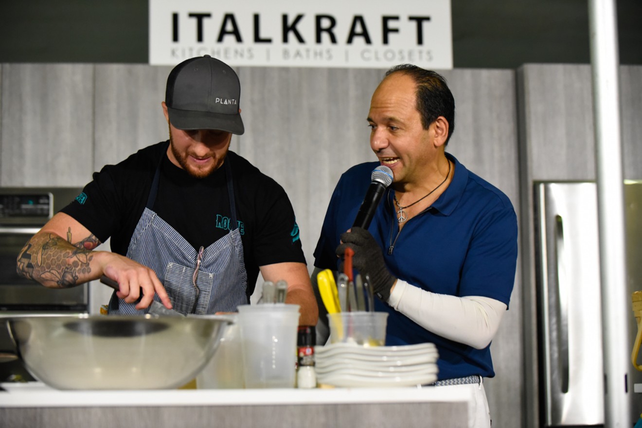 Benjamin Goldman and Ralph Pagano at last year's event. See more photos from Iron Fork 2018 here.