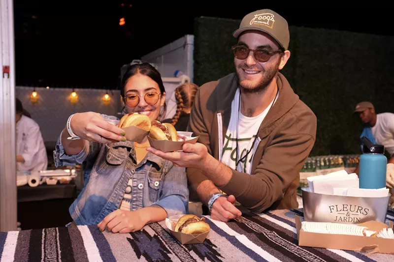 Image: Food's David Foulquier (right) at Burger Bash. See more photos from Burger Bash 2020 here.