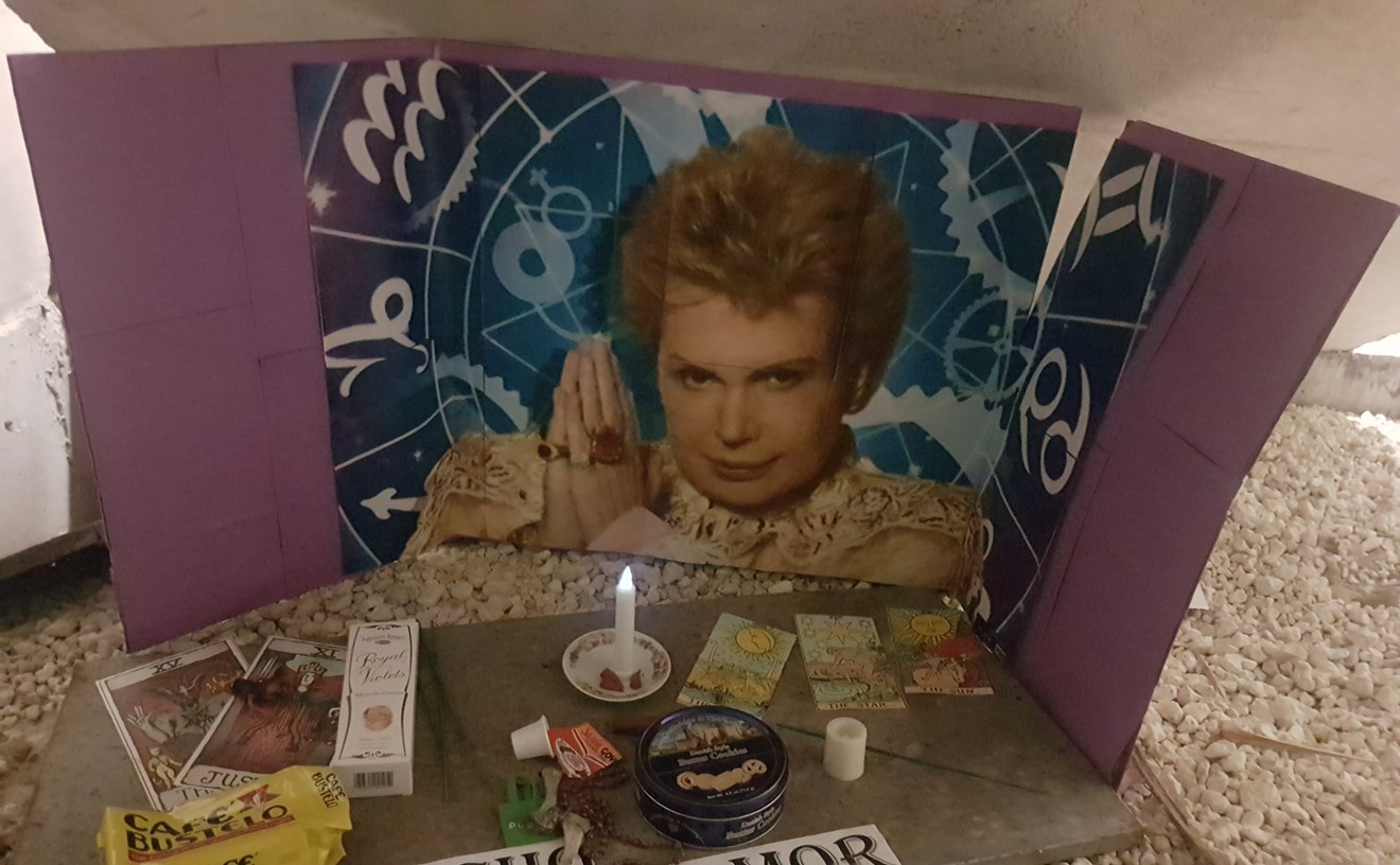 Someone Hid a Walter Mercado Shrine on Miami Dade College Kendall Campus