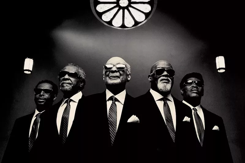 Image: The festival's opening night headliners are the Grammy Award-winning Blind Boys of Alabama.